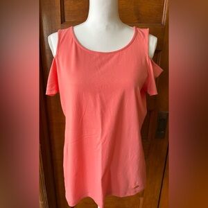 Michael Kors Women's Coral Cold Shoulder Top